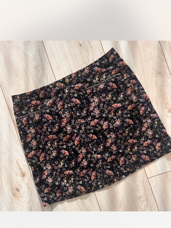 Mossimo Supply Co. Dresses & Skirts - Mossimo Supply Co. Black Mini Skirt with Pink & Cream Floral Print
